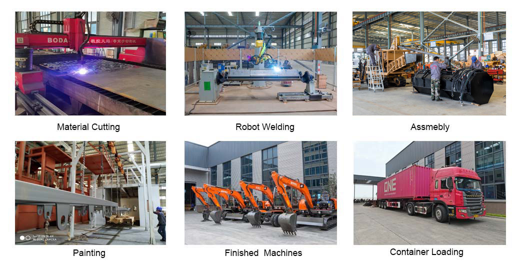 Process of excavator of Chinese excavator supplier (JingGong) Process of excavator of Chinese excavator supplier (JingGong)
