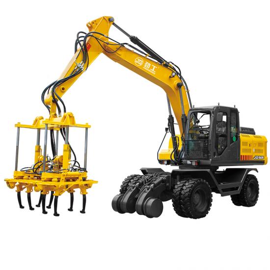 Jing Gong 150S 12.5 ton hirail wheel excavator