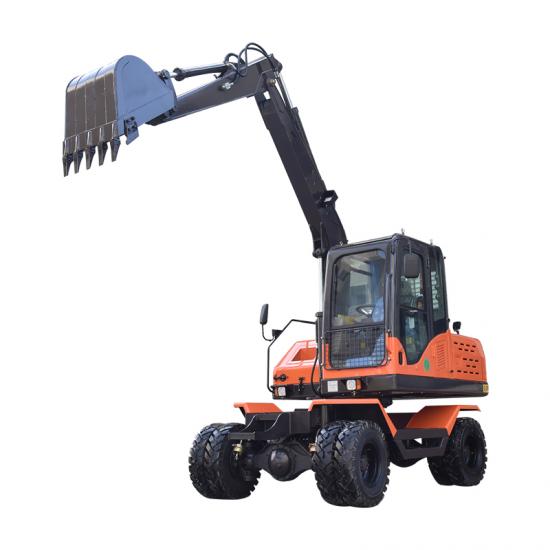 Jing Gong 75S-9 small wheel excavator