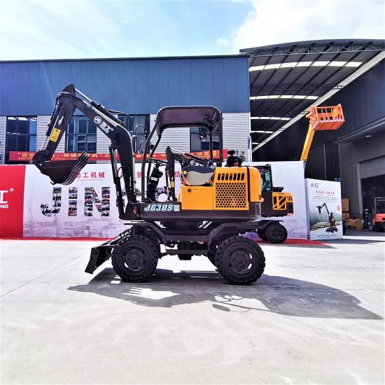 Small Wheeled Excavator