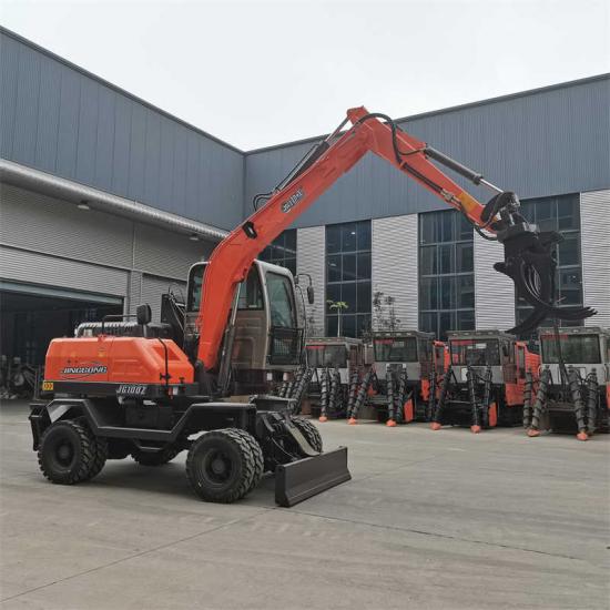 Jg100z  Multi Function Bucket Waste Recycling Wheel Excavator